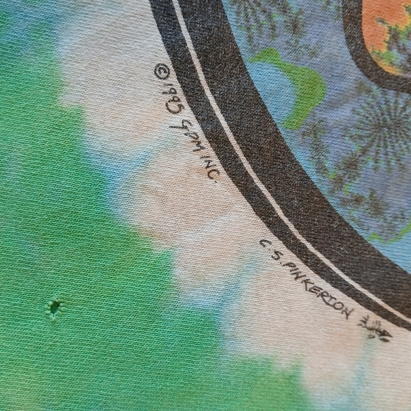 Vintage Liquid Blue Grateful Dead Steal Your Fractal♡💀💜💙💚 - Picture 9 of 9